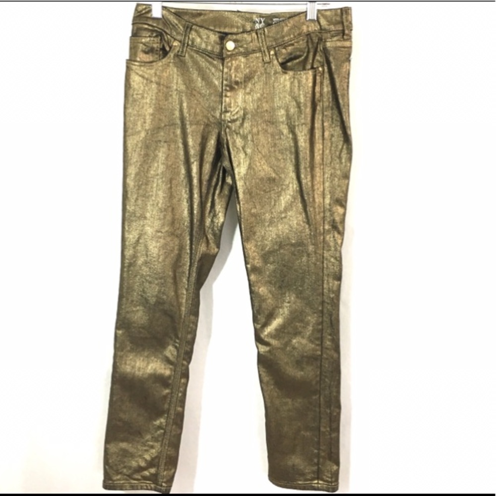 Metallic Below Waist Sz4 Jeans